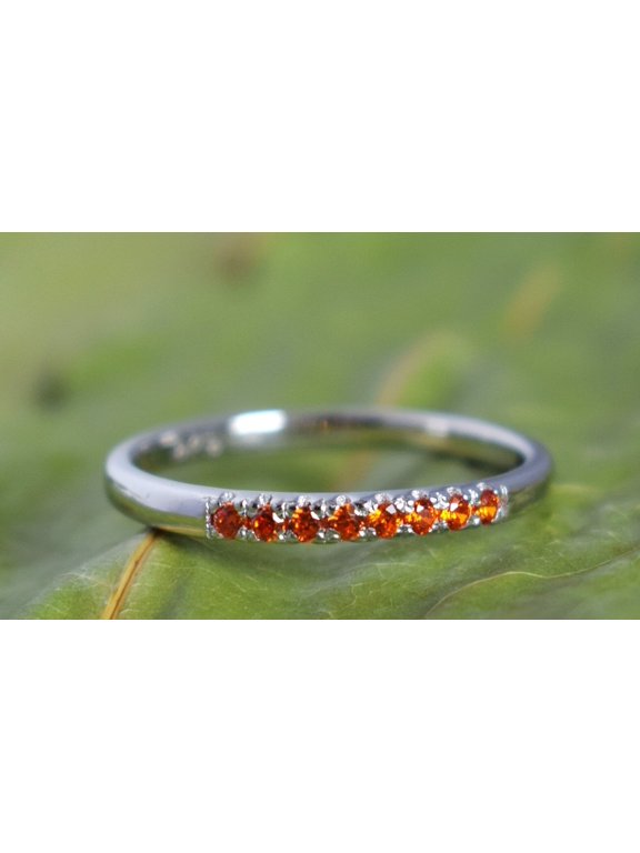 Carnelian Eternity Bands