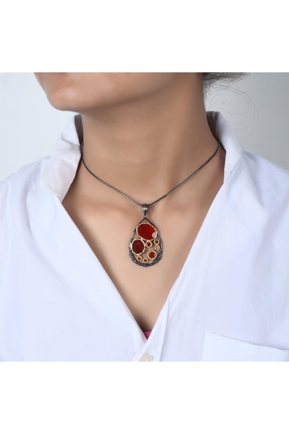 Carnelian Gemstone Pendant