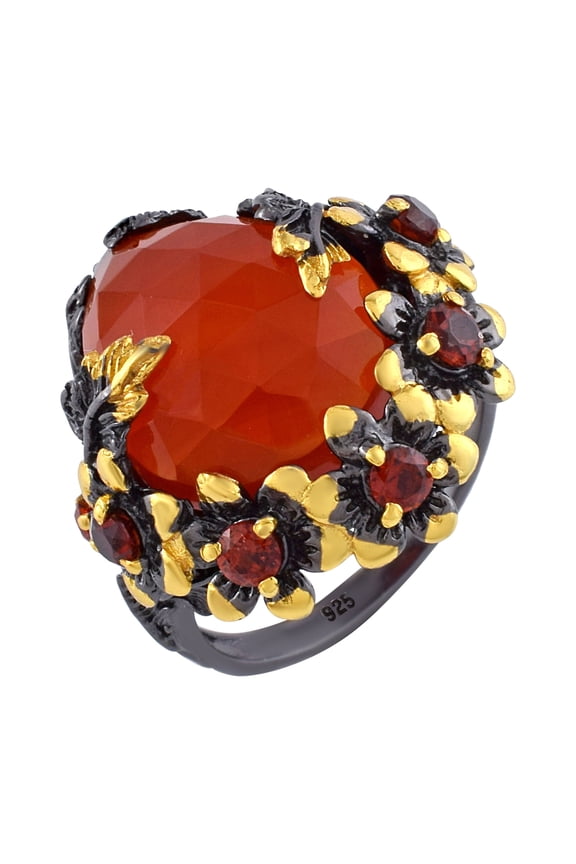 Carnelian Gemstone Ring