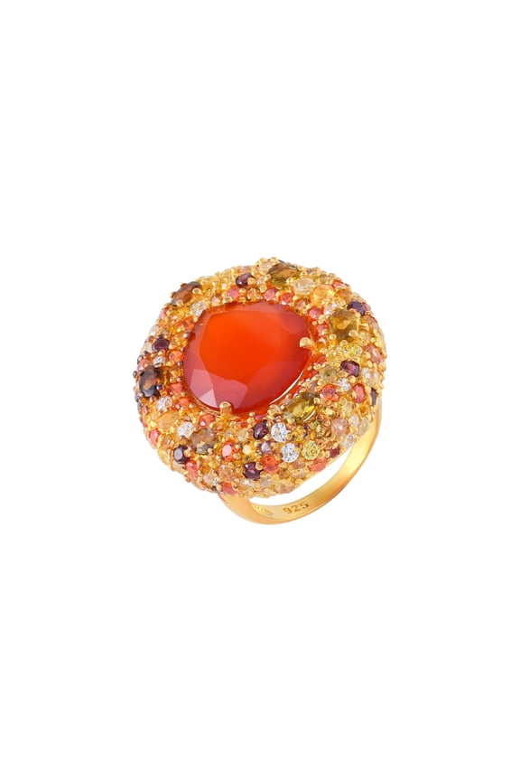 Carnelian Gemstone Ring