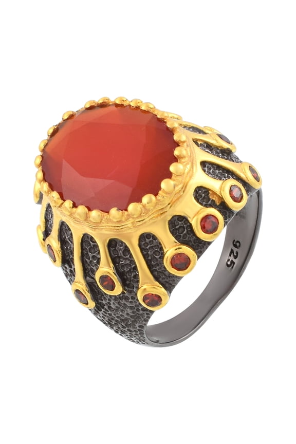 Carnelian Gemstone Ring