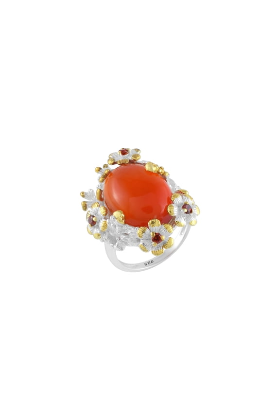 Carnelian Gemstone Ring