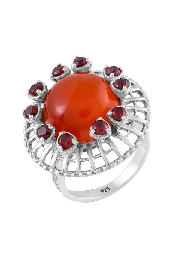 Carnelian Gemstone Ring