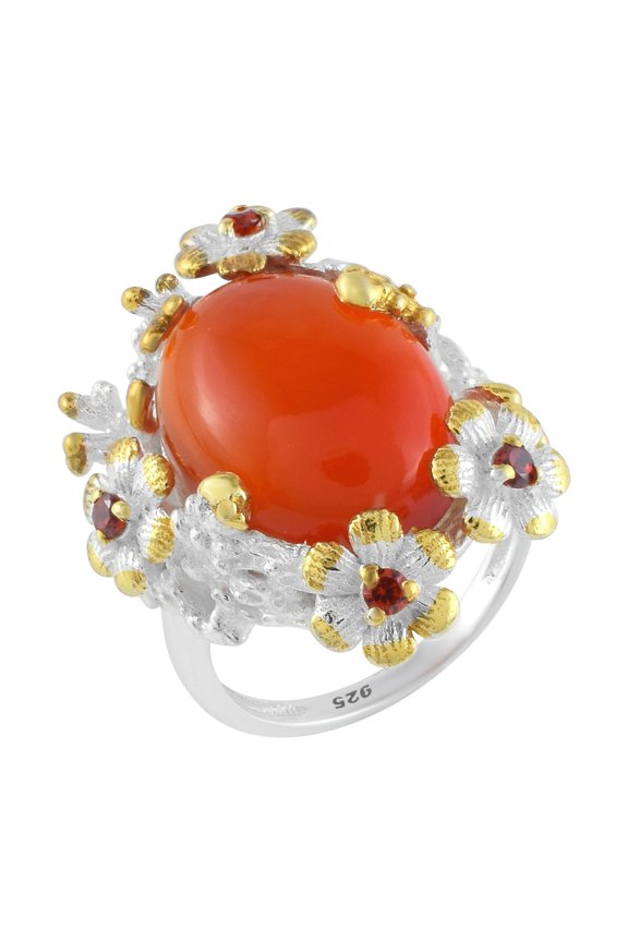 Carnelian Gemstone Ring