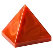 Carnelian Pyramid Crystal Healing Stones - 2 Pyramid
