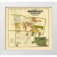 thumbnail image 1 of Carnell 28x26 White Modern Wood Framed Museum Art Print Titled - Berkeley California Landowner - Carnell 1880, 1 of 4