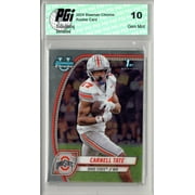Carnell Tate 2024 Bowman Chrome #39 1st Rookie Card PGI 10