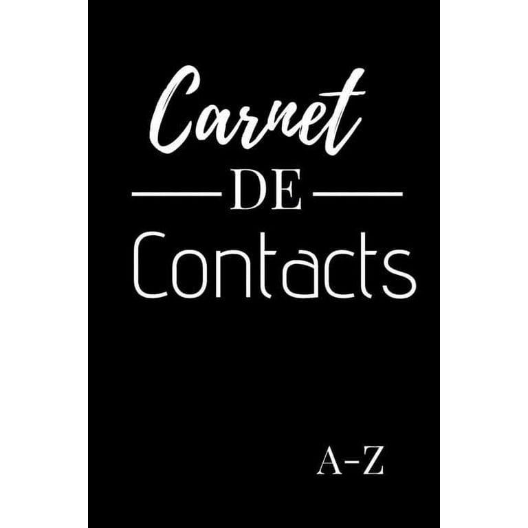 Carnet de Contacts : Répertoire Téléphonique Alphabétique Petit Format  15,24x22,86cm - 149 Pages à Remplir - Livre de Contacts Téléphone Rétro  Vintage