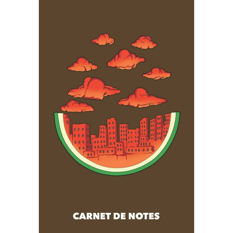 Carnet de Notes : La ville de la pastèque A5 pointillé / grille de