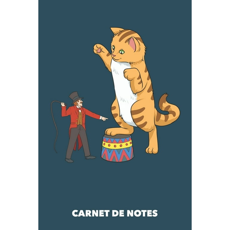 Carnet de Notes : Le cirque des chats A5 petits carreaux - 120 pages pour  propriétaires de chats (Paperback) 