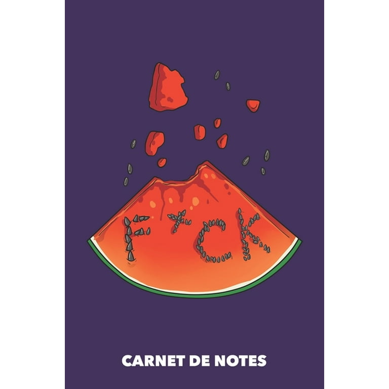 Carnet de Notes : Melon du langage grossier A5 petits carreaux - 120 pages  pour les gens à la mode (violet) (Paperback) 