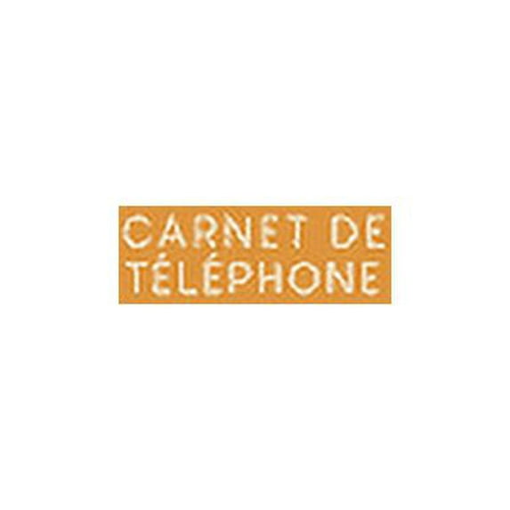 Carnet de téléphone: Pratique à côté du téléphone - Modèles pour les appels téléphoniques - Design: Jaune moutarde (Paperback)