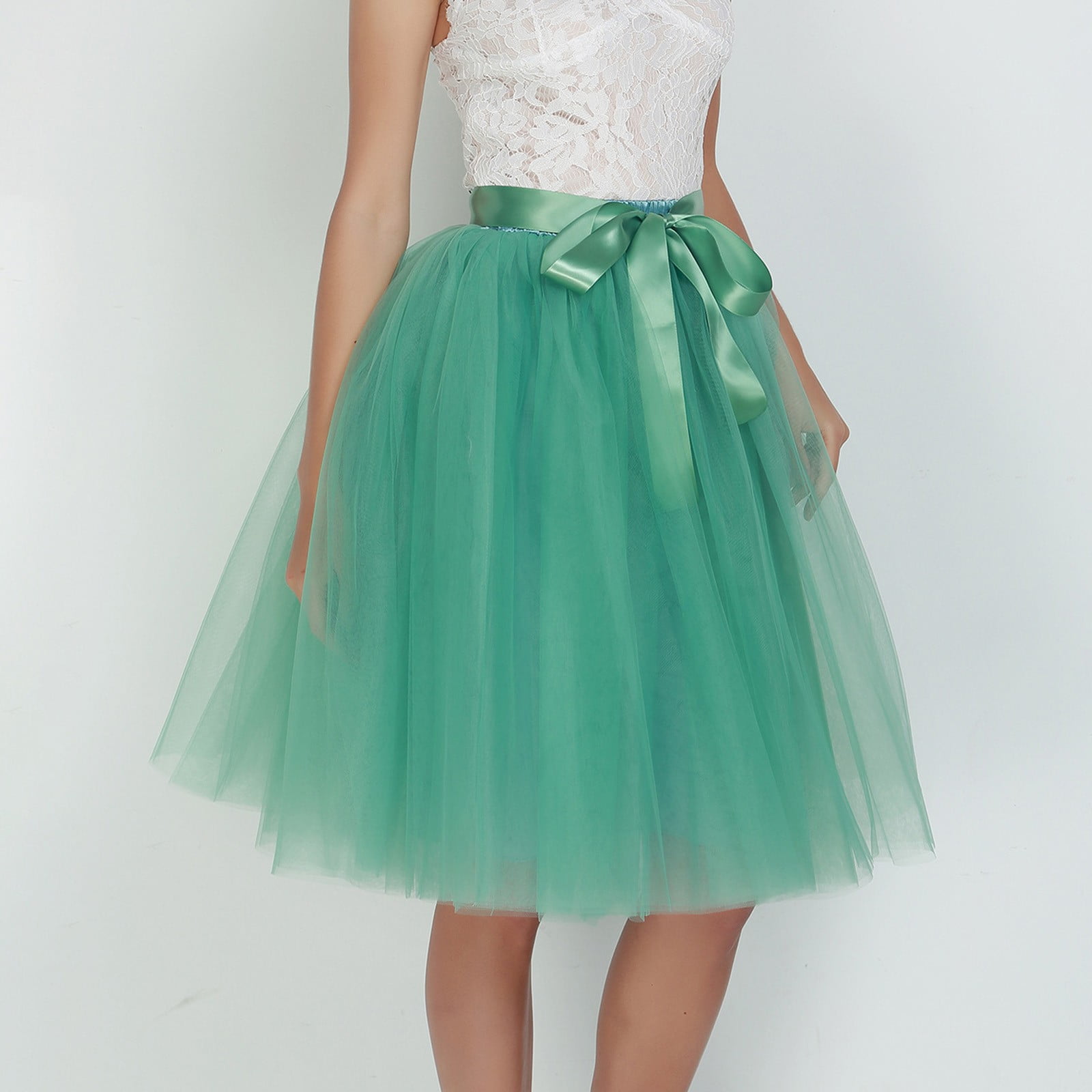 Carnevale New Women Tulle Skirts Knee Length Long Adult Tutu Layered ...