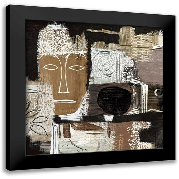 Carney, Patrick 12x12 Black Modern Framed Museum Art Print Titled - Ethno II
