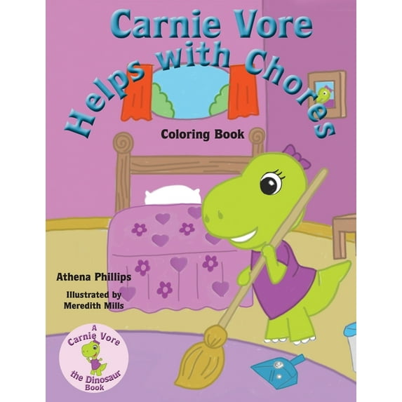 Carnie Vore Helps with Chores Coloring Book, (Paperback)