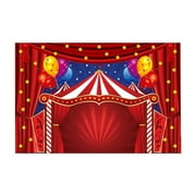 Carnival Backdrop Banner, 6 x 4Ft Circus Backdrop, Circus Theme Party Decorations, Carnival Birthday Party Supplies, Fiesta Party Decorations, Mardi Gras Party Decorations