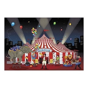 Carnival Backdrop Banner - Party Decor - 3 Pieces