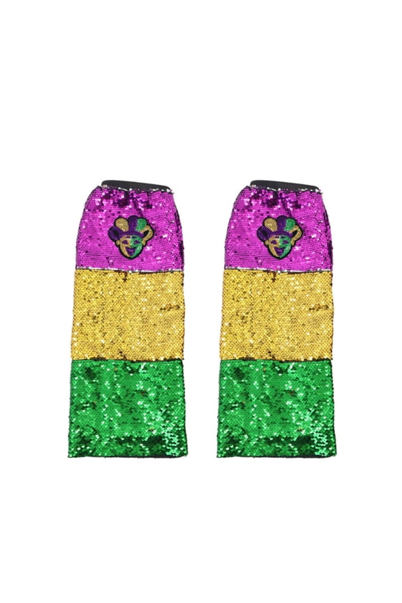 Carnival Ball Fashion Metalliced Sequin Leg Warmers, Evening Dress-up Performance Props, Version F