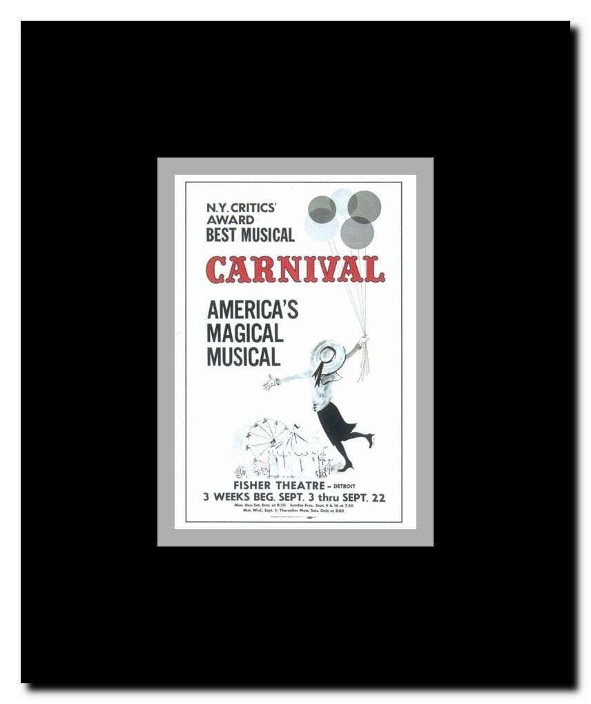 Carnival (Broadway) Framed Movie Poster