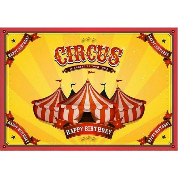 Carnival Circus Backdrop Party rations Castle Blue Sky Photo Background Birthday Hallowma Supplies Photo Studio Booth Props