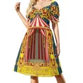 thumbnail image 1 of Carnival Circus Sleeveless Dress Party dresses woman dress Dress, 1 of 7