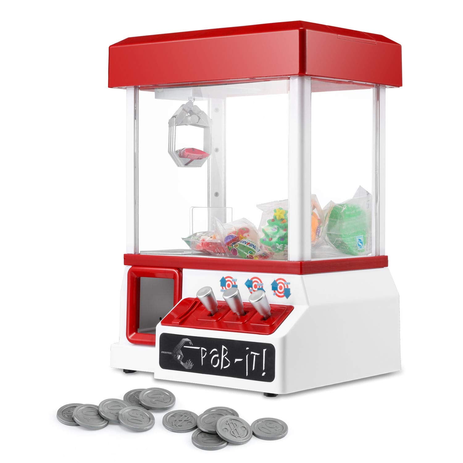 Free Shipping! Carnival Crane Claw Game Features Animation and
