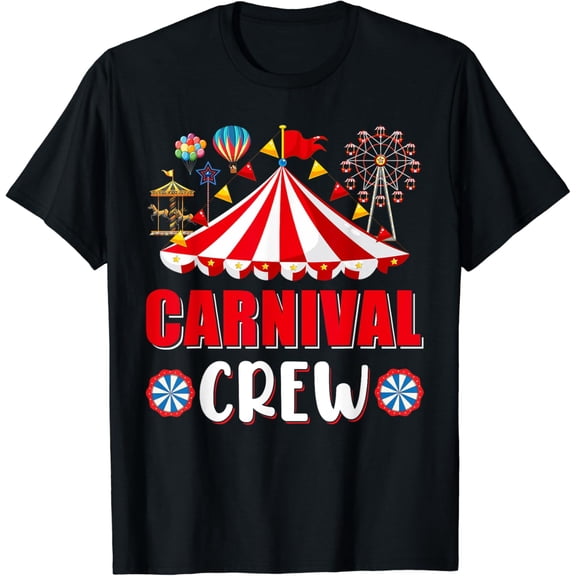 Carnival Crew Funny Circus Staff Costume Circus Theme Party T-Shirt Unisex S-5XL Hot Trending Shirt, Vintage Birthday Gift