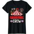 thumbnail image 1 of Carnival Crew Funny Circus Staff Costume Circus Theme Party T-ShirtMen and women, Black T-shirt, size: Extra large, 1 of 4