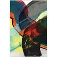 thumbnail image 1 of 'Carnival Crossing Abstract II' Frameless Free Floating Reverse Printed Tempered Glass Wall Art, 1 of 1