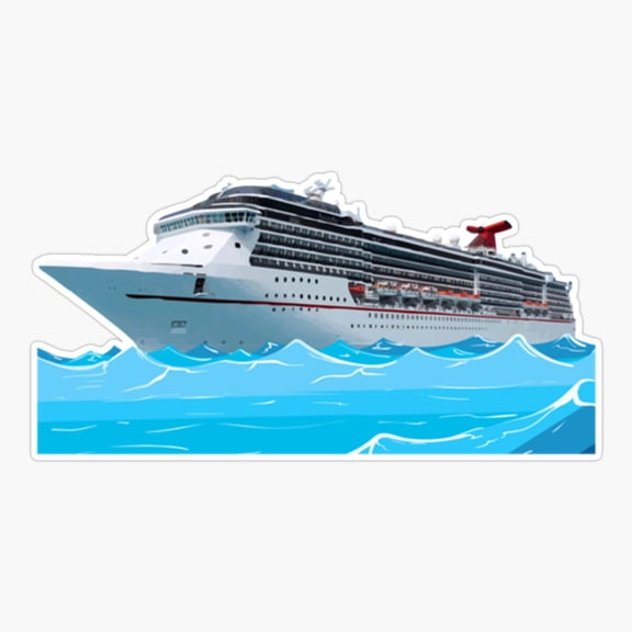 Carnival Cruise Top Travel Vacation Art Sticker