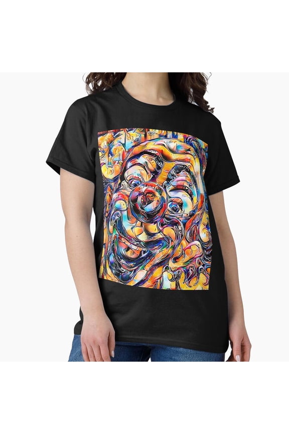 Carnival Distorted Clown H3266, Premium Unisex Tee – Extended Sizes Up to 5XL
