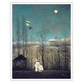 thumbnail image 1 of Carnival Evening - From an Original Color Painting by Henri Rousseau c.1886 - Fine Art Matte Paper Print (Unframed) 16x20in, 1 of 4