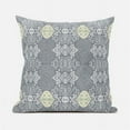 thumbnail image 1 of Carnival Geo Throw Pillow in Gray White 18x18, 1 of 5