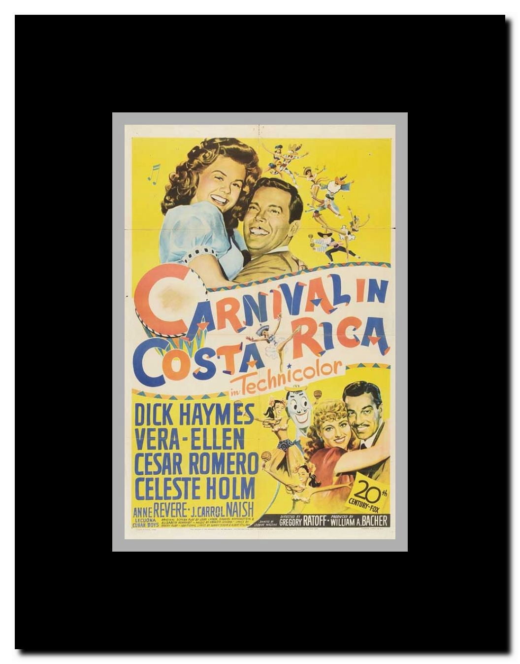 Carnival In Costa Rica Framed Movie Poster