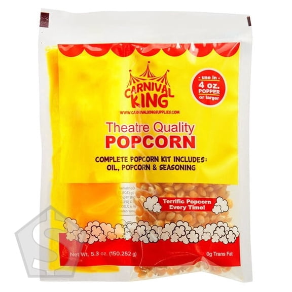 Carnival King All-In-One Popcorn Kit for 4 oz. Popper - 48/Case
