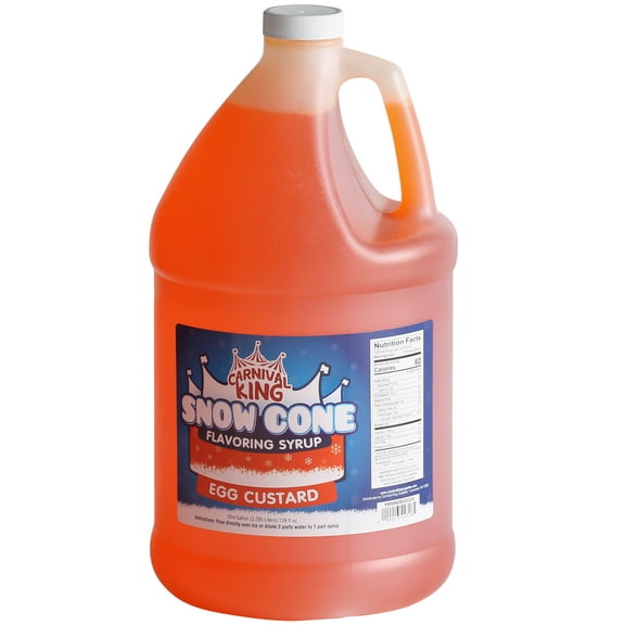 Carnival King Egg Custard Snow Cone Flavoring Syrup
