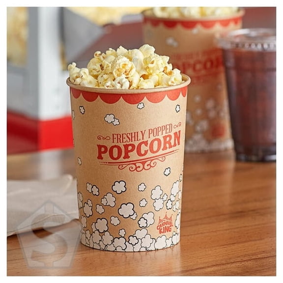 Carnival King Kraft 32 oz. Popcorn Cup - 500/Case