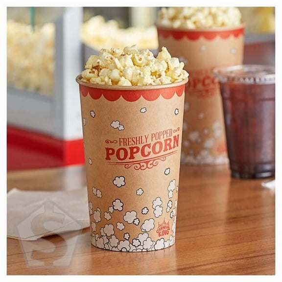 Carnival King Kraft 46 oz. Popcorn Cup - 500/Case