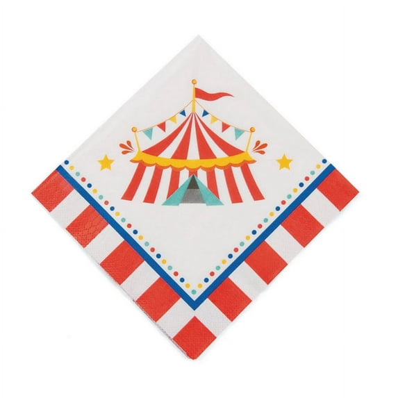 Carnival Lunch Napkins - Party Supplies - 16 Pieces