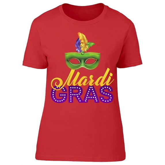 Carnival Mask And Feathers T-Shirt Women -Image by Shutterstock, Female Medium
