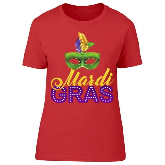 Carnival Mask And Feathers T-Shirt Women -Image by Shutterstock, Female Small