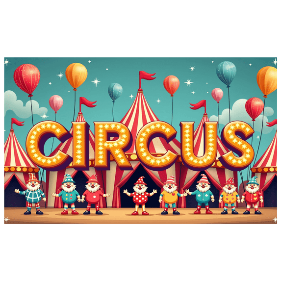 Carnival Party Backdrop Circus Theme Banner Welcome Carnival Decorations Celebration Event Supplies Photography Props Background