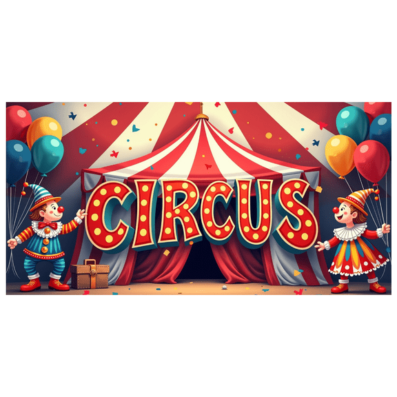 Carnival Party Backdrop Circus Theme Banner Welcome Carnival Decorations Celebration Event Supplies Photography Props Background