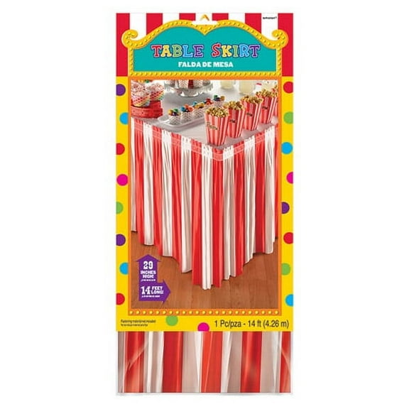 Carnival Party Plastic Table Skirt (1ct)