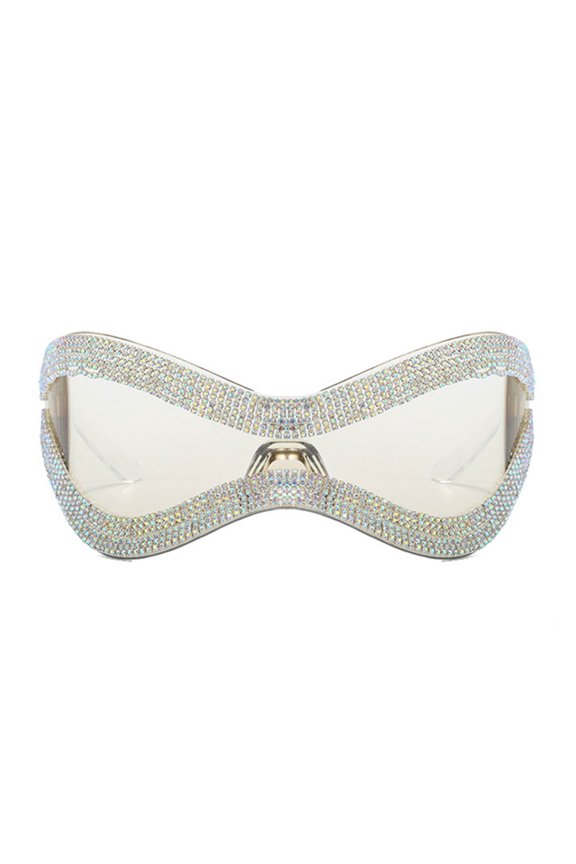 Carnival Party Rhinestone Frame Sunglasses Fashion Sunglasses Anti Carnival Nightclub Camping Travel Sunglasses