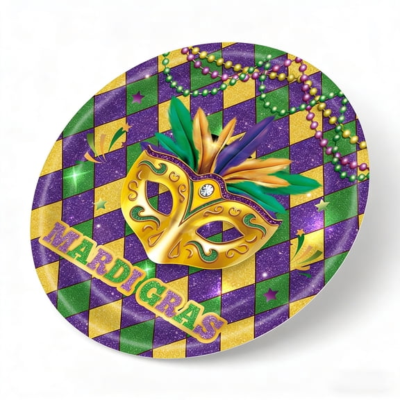 Carnival Party Supplies, 20-Piece Disposable Tableware Set (Paper Plates), for Circus Carnival Party Decorations and Birthday Parties