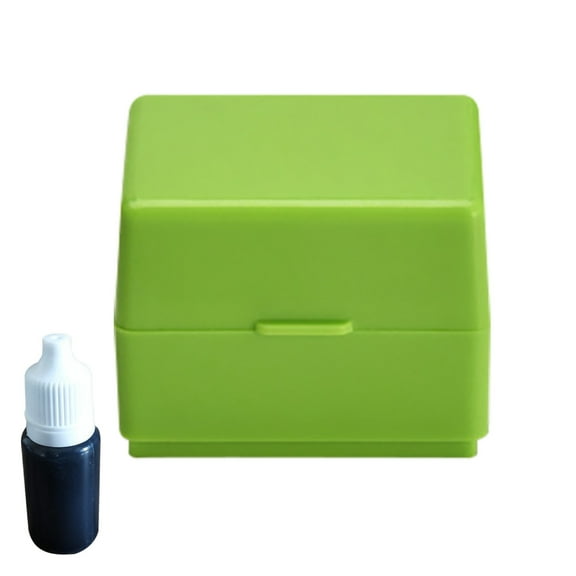 Carnival Prizes, Tyeign Identity Protection Roller Stamps,Identity Theft Protection Stamp for Id Blockout with 10Ml Stamp Ink Self Inking Stamp Teacher Stamps Stamps for Crafting Stamp Green