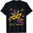 thumbnail image 1 of Carnival Rio de Janeiro Brazil Souvenir Carnival mask T-Shirt, 1 of 3
