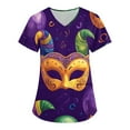 Carnival Scrub Tops for Women VNcek Short Sleeve Blouses 2025 Spring