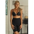 thumbnail image 1 of Carnival Seamless Mid Waist Control Thigh Leg, Black, Large, 1 of 4
